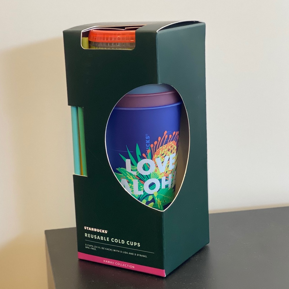 🌺 STARBUCKS HAWAII 🌺 - 5 piece cups set